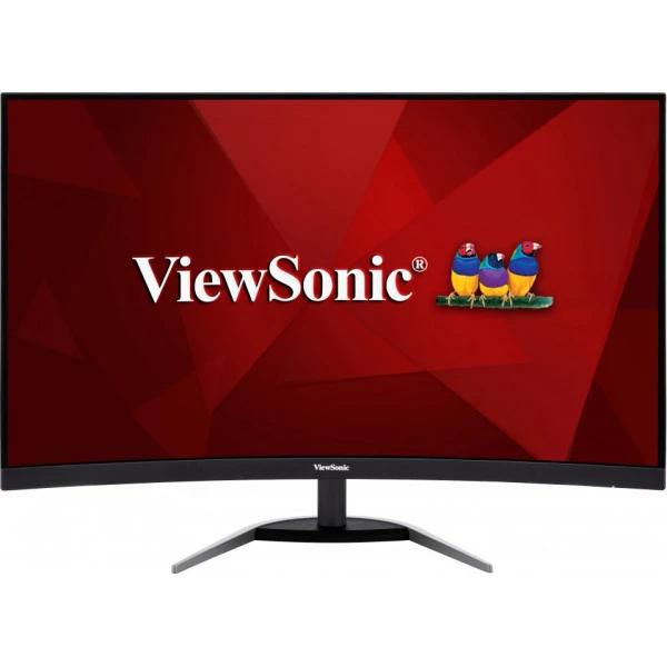 ViewSonic 32” 144Hz QHD Curved Gaming Monitor, 2560 x 1440 px, 16:9, 250 cd/m², 1ms, 178°/178°, 2 x HDMI, Displayport, black - W125997367