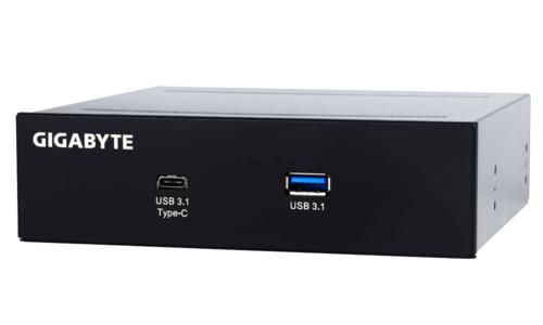 Gigabyte 5.25" drive bay, up to 10Gb/s, Supports USB 3.1/3.0/2.0 - W124793702