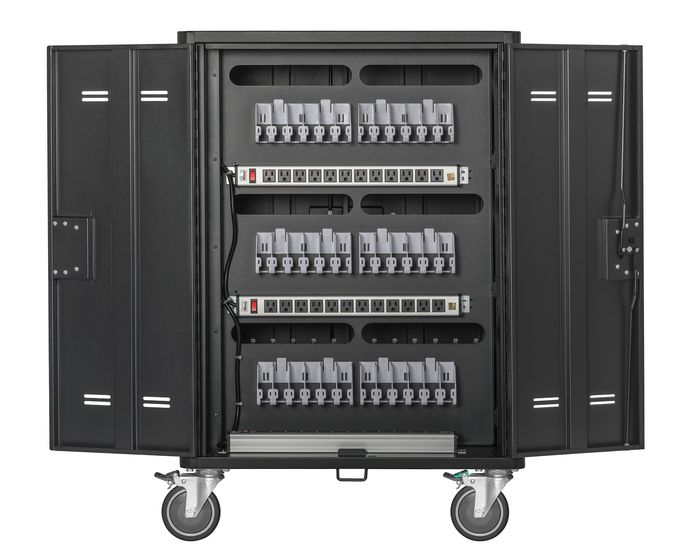 AVer 36 Slot Charging cart with 2 power sockets on the side - W127209074
