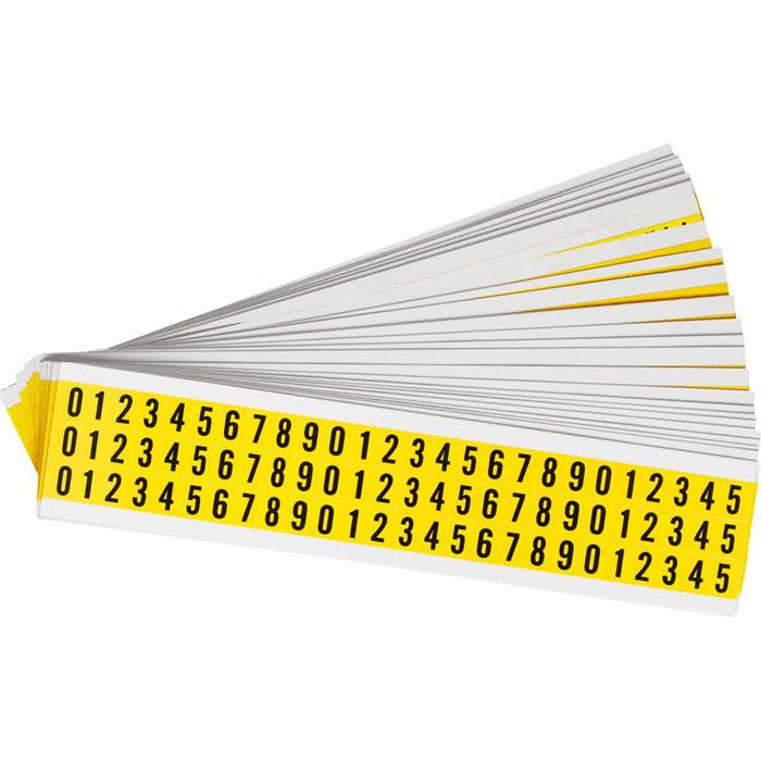 Brady 3410 Series Repositionable Number and Letter Labels - W126057604