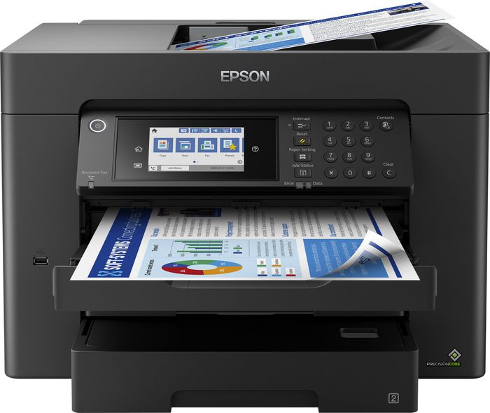 Epson A3+, Print, Scan, Copy, Fax, 4800 x 2400 DPI, USB, LAN, WLAN, Touchscreen, 20.6 kg - W125872037