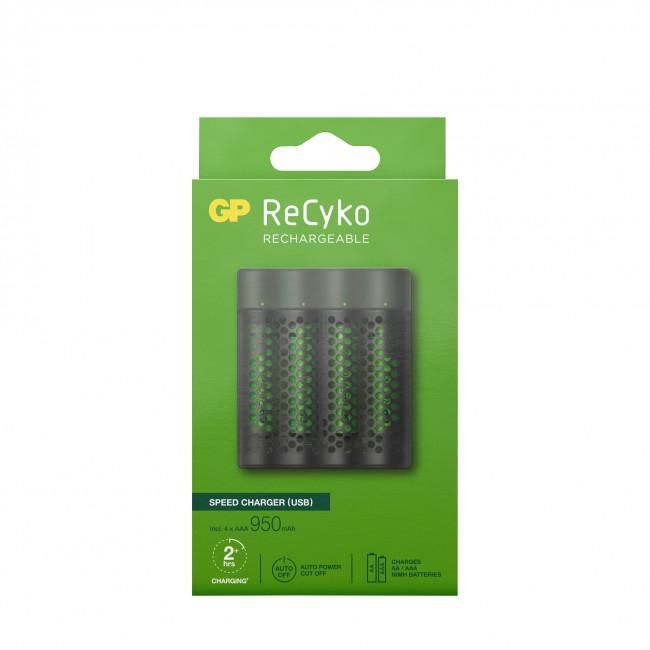 GP Batteries GP ReCyko Speed Charger M451, incl. 4 x NiMH AAA 950mAh - W126075019
