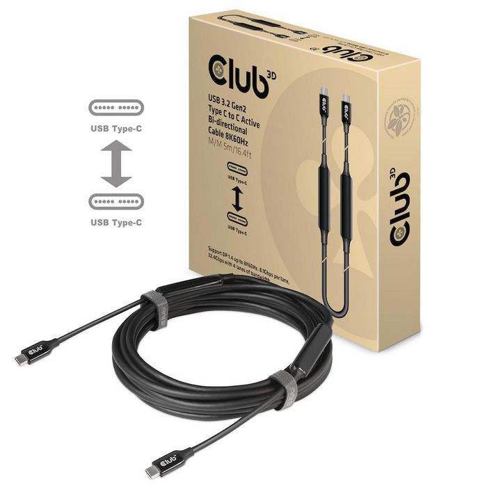 Club3D CAC-1535 USB cable 5 m USB 3.2 Gen 2 (3.1 Gen 2) USB - W126075044