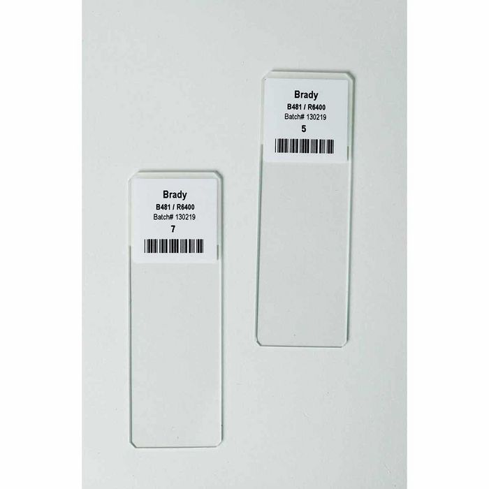 Brady 76 mm Core Polyester Chemical Resistant Slide Labels - W126062372