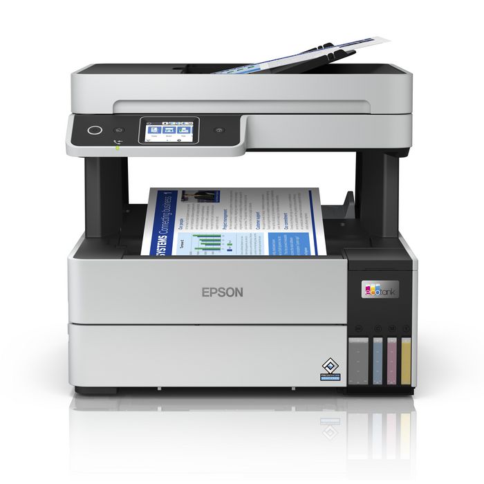Epson A4, Inkjet, Colour Printing, 4800 x 1200 DPI, CIS Scan, 1200 x 2400 DPI, Fax, 33.6 kbps, USB, Wi-Fi, Ethernet - W125922095