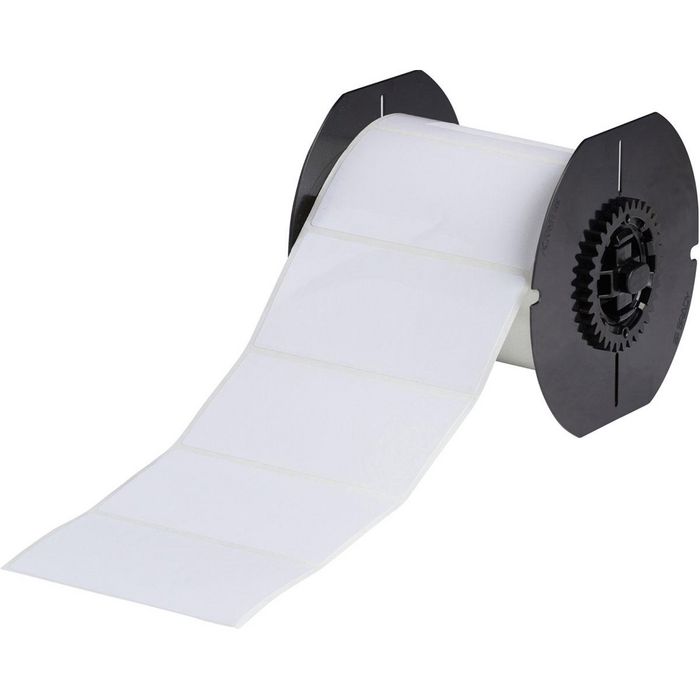 Brady B33 Series White Polyester with Permanent Rubber-based Adhesive Labels - W126064441