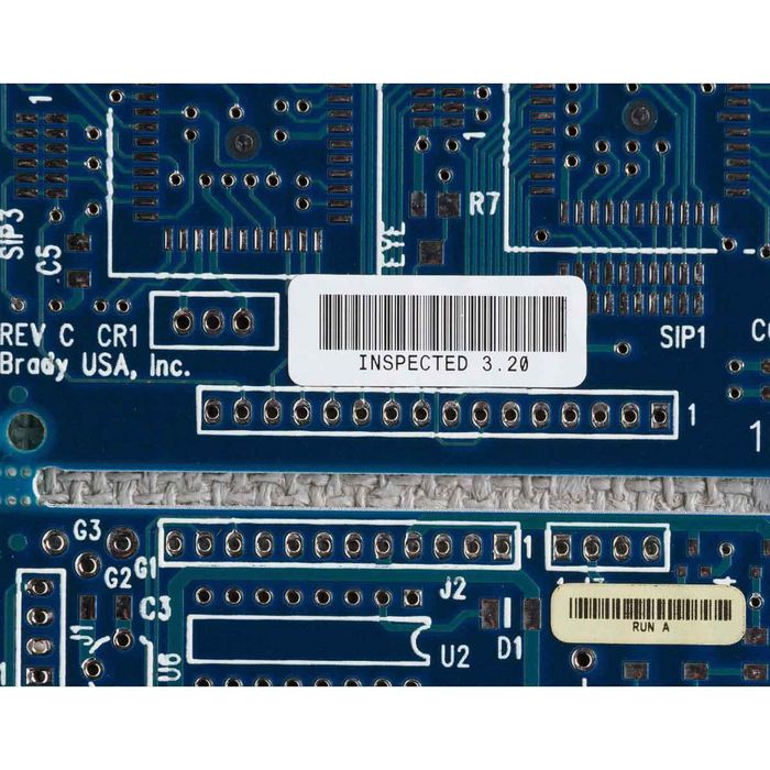 Brady 76 mm Core Glossy Electrostatic Dissipative 1 mil Polyimide Circuit Board Labels - W126063599