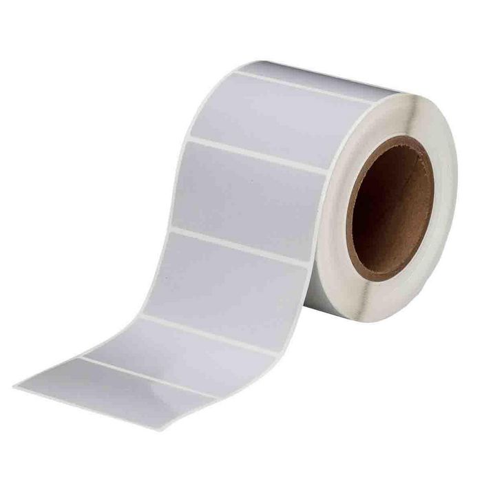 Brady 76 mm Core Matt Silver Polyester with Acrylic Adhesive Labels - W126064546