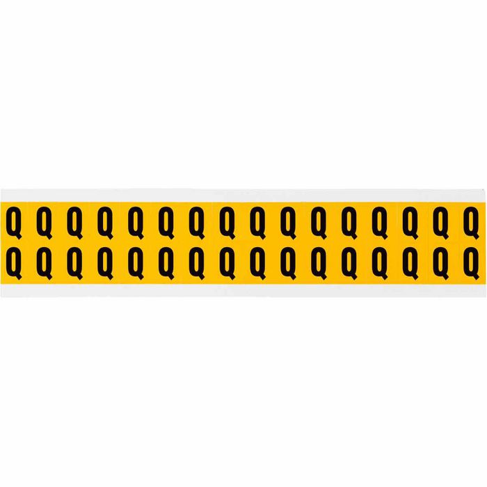 Brady 0.625" Character Height Black on Yellow Outdoor Numbers and Letters - W126058721