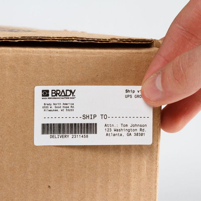 Brady 76 mm Core Paper Labels with Rubber Adhesive - W126063566