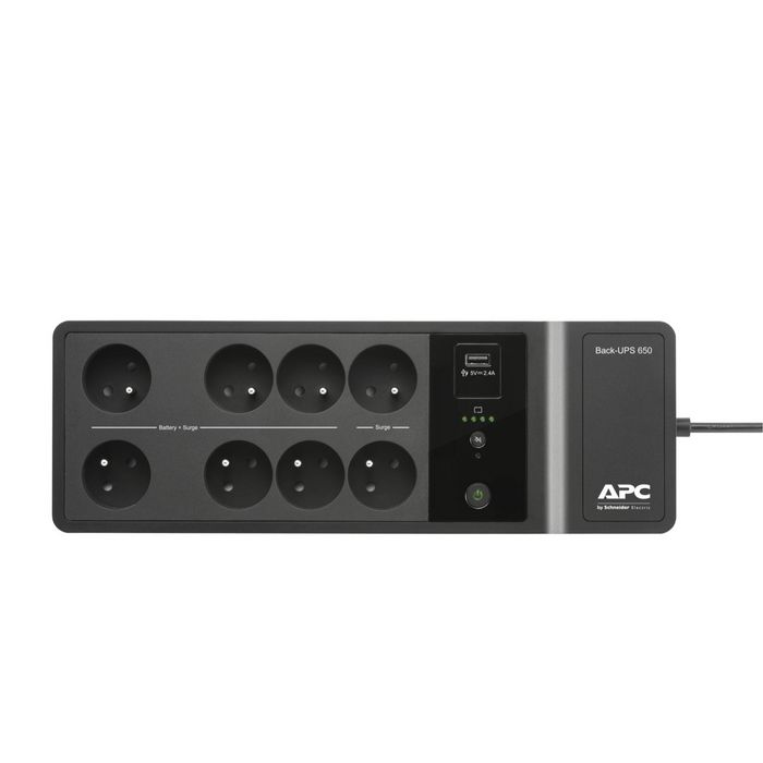 APC Back-UPS, 400W, 650VA, 230V, 1x USB, 47/63 Hz - W126078728