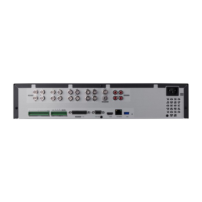 Hanwha 16-ch, HDMI, VGA, SATA, BNC, RJ-45, RS-485/422, USB, 440x88x384.8 mm - W125510576
