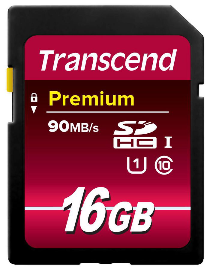 Transcend Transcend, 16GB, SDHC, Class 10, UHS-I, 90MB/s - W125283156