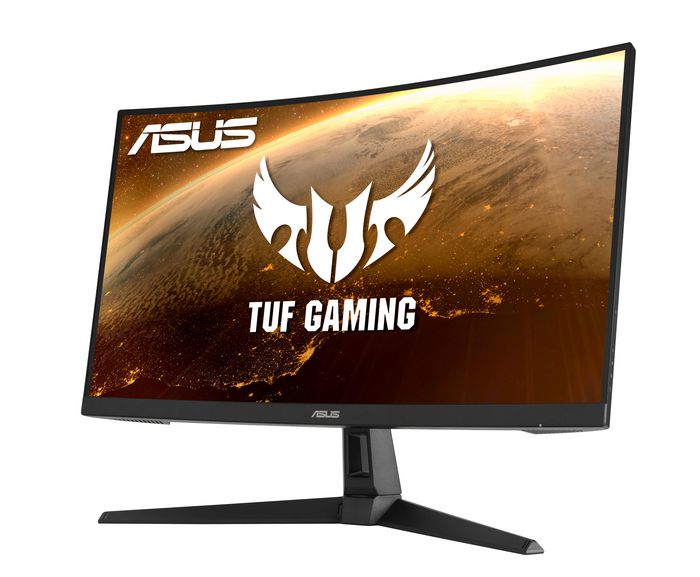 Asus TUF Gaming VG27VH1B Gaming Monitor –27 inch Full HD (1920x1080), 165Hz (above 144Hz), Extreme Low Motion Blur™, Adaptive-sync, FreeSync™ Premium, 1ms (MPRT), Curved - W126079823