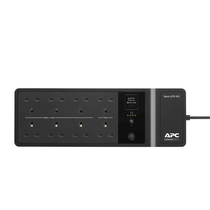 APC Back-UPS, 400W, 650VA, 230V, 1x USB, 47/63 Hz - W126079826