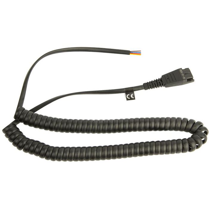 Jabra Cord QD to Open ended coiled cord - W124437103
