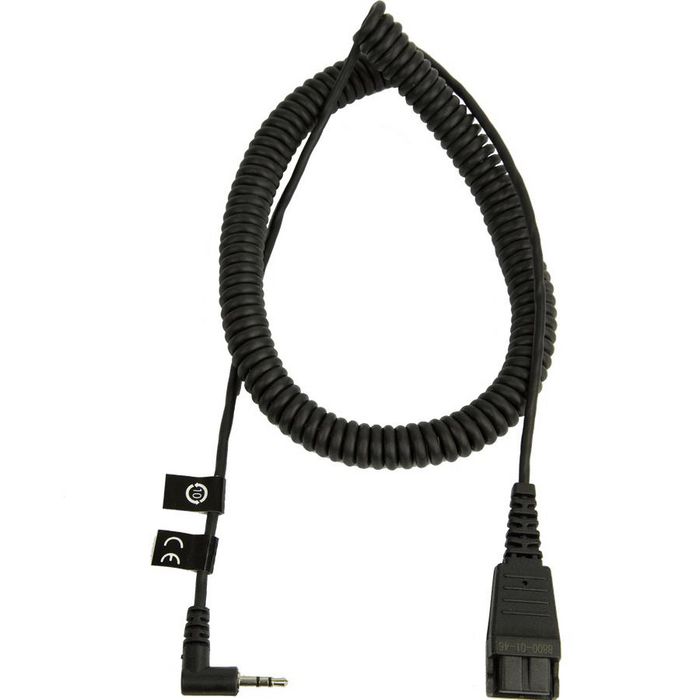 Jabra QD to 2.5 mm Jack coiled cord - W124437104