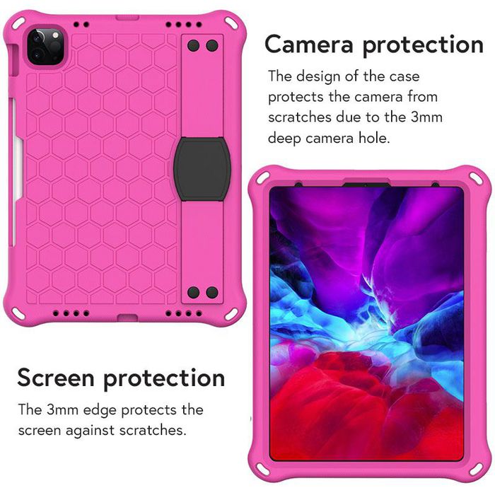 eSTUFF HONEYCOMB Protection Case for iPad Pro 11 2022/2020/2018/Air 5/4 10.9 2022/2020 - Pink - W125868227