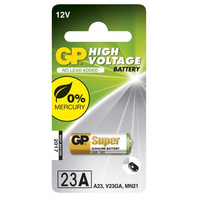 GP Batteries High Voltage Battery- 23A, 1-pack - W124905571
