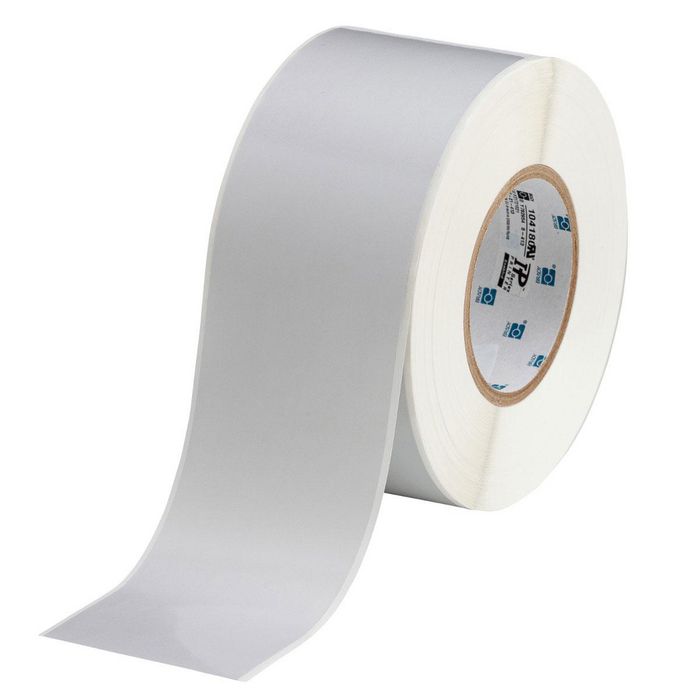 Brady 76 mm Core Continuous Matt Silver Polyester with Rubber Adhesive Labels - W126065526