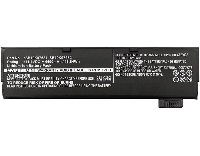 CoreParts Laptop Battery for Lenovo 49Wh Li-Pol 11.1V 4.4Ah, (Lenovo 61+ version), For Thinkpad P51S, Thinkpad T470, Thinkpad T570 - W126089556