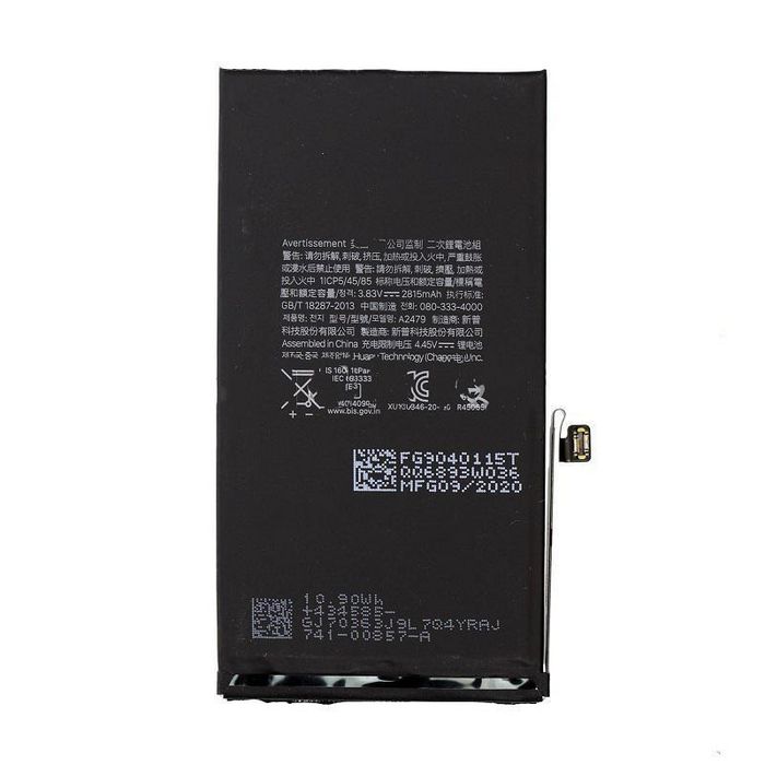 CoreParts Apple iPhone 12/12 Pro Pro A2479 Battery 3.83V-10.78Wh 2815mAh Li-ion Polymer - W126087292