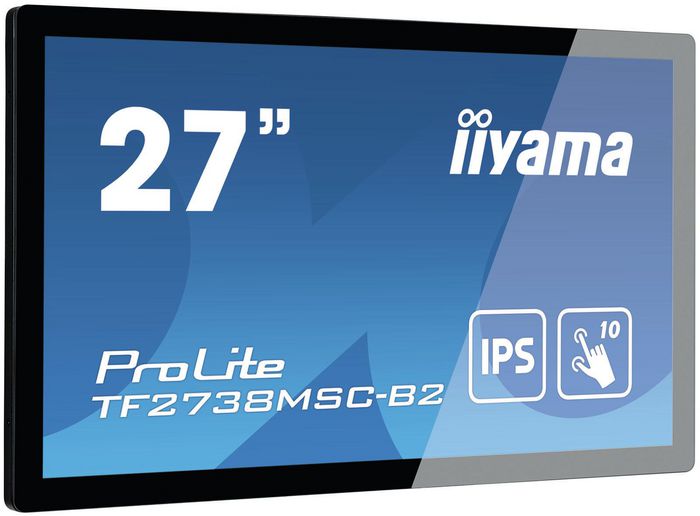 iiyama ProLite TF2738MSC-B2 touch screen monitor 68.6 cm (27") 1920 x 1080 pixels Multi-touch Multi-user Black - W126091168