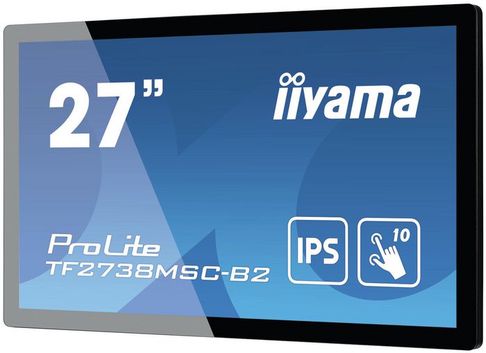 iiyama ProLite TF2738MSC-B2 touch screen monitor 68.6 cm (27") 1920 x 1080 pixels Multi-touch Multi-user Black - W126091168