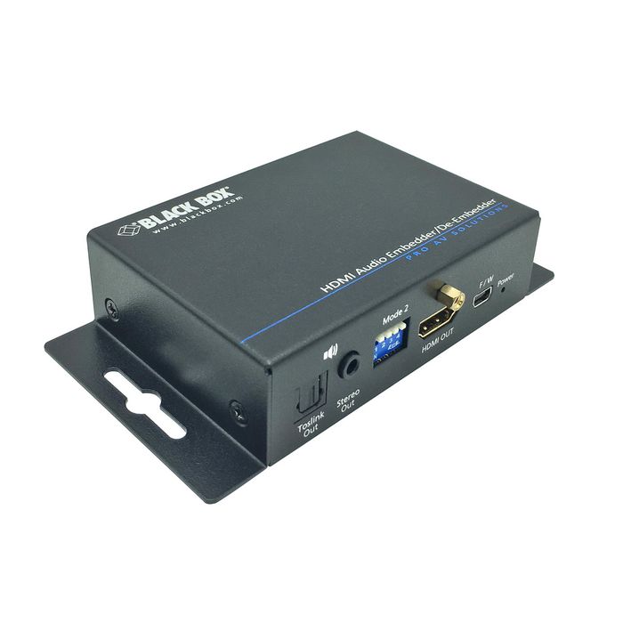 Black Box HDMI, USB mini, 3.5mm, TOSlink, 26.1x94.9x66.2 mmm - W125883238