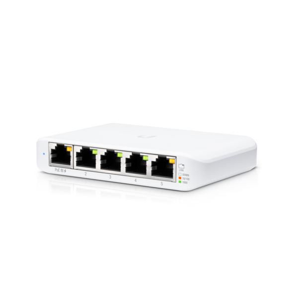 Ubiquiti Managed, 5x Gigabit Ethernet, PoE, 107.16 x 70.15 x 21.17 mm, White, 5-pack - W126091192