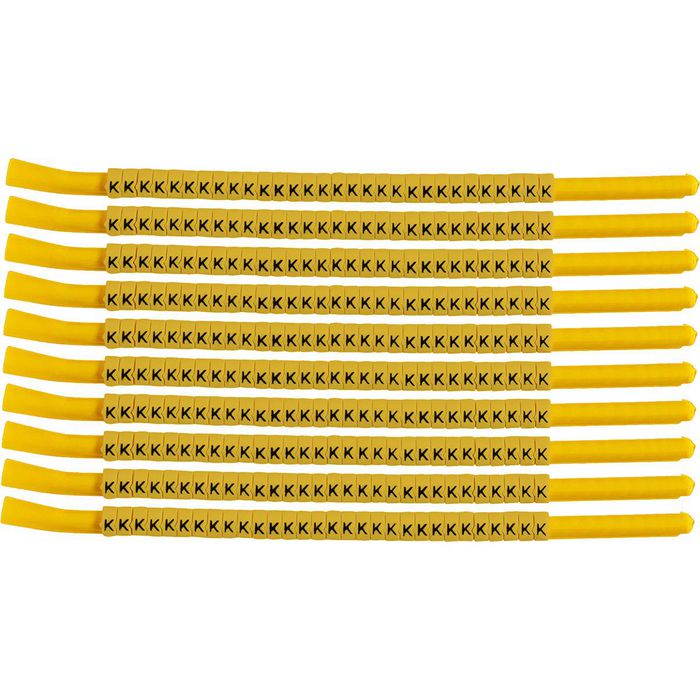 Brady Nylon, Black on Yellow, 4.7 - 5.8 mm, 300 Sleeve - W126057955