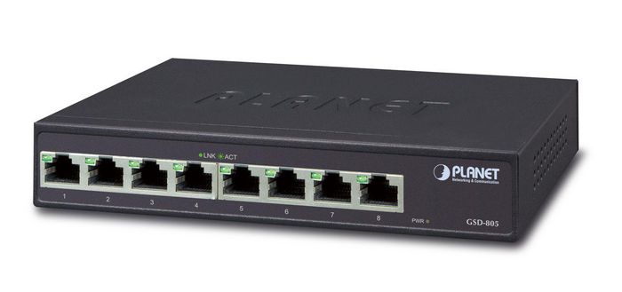 Planet 8-Port 10/100/1000BASE-T Gigabit Ethernet Switch - W125089499