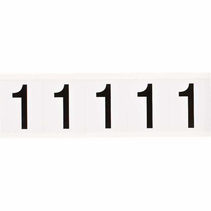 Brady 2" Character Height Black on White Outdoor Numbers and Letters, 1 - W126060659