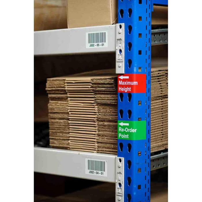 Brady B33 Series Glossy 1 mil Static Dissipative Polyimide Labels, 5000 Labels, Gloss, White - W126062863