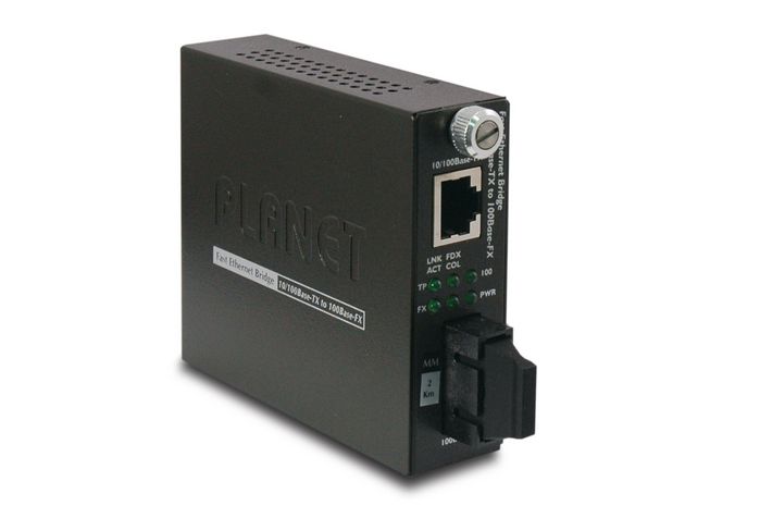 Planet 10/100Base-TX to 100Base-FX (SC, MM) Smart Media Converter-2km - W124885611