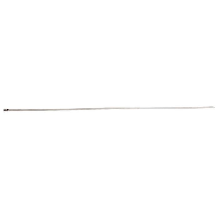 Brady Cable Ties, Stainless Steel , Silver, pack of 100 each - W126060737