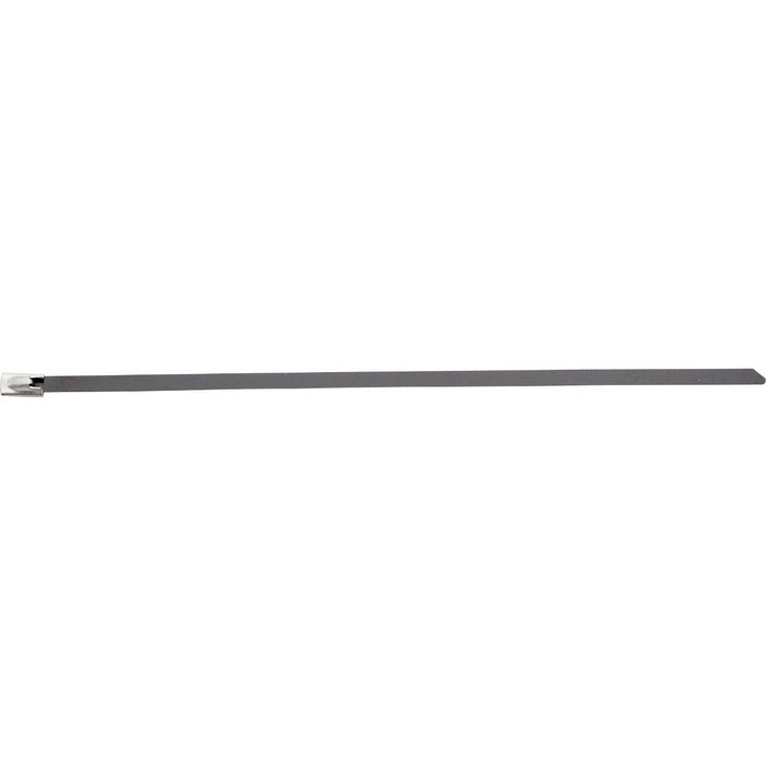 Brady Cable Ties, Stainless Steel , Silver, pack of 100 each - W126061777