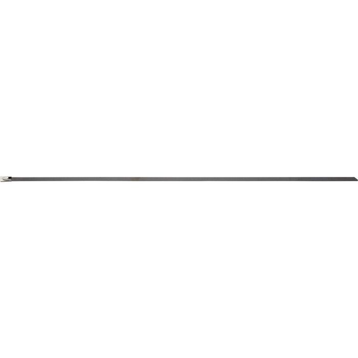 Brady Cable Ties, Stainless Steel , Silver, pack of 100 each - W126062381