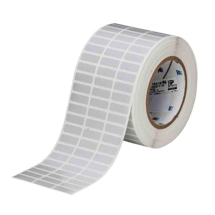 Brady 3" Core Matte Silver Polyester with Rubber Adhesive Labels - W126063719