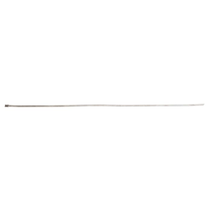 Brady Cable Ties, Silver, Stainless Steel , pack of 100 each - W126063754