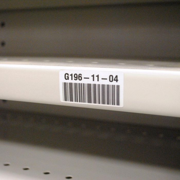 Brady B33 Series White Polyester with Permanent Rubber-based Adhesive Labels, 1500 Labels, Gloss, White - W126063983