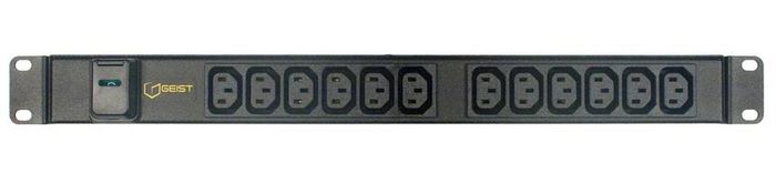 Vertiv rPDU, Basic Standard, 13A, 230V, 2.9kW, Horizontal, (12) IEC C13, 3m power cord with BS1363, Black - W126103533