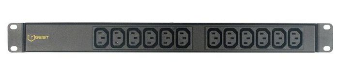 Vertiv rPDU, Basic Standard, 13A, 230V, 2.9kW, Horizontal, (12) IEC C13, 3m power cord with BS1363, Black - W126103534