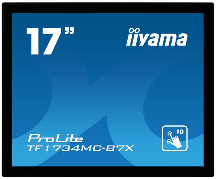 iiyama 17", 1280 x 1024, TN LED, 1000:1, Touch, projective capacitive, VGA, HDMI, DisplayPort, USB, IP65, 369 x 307 x 47.5mm, 3.6kg - W126103745