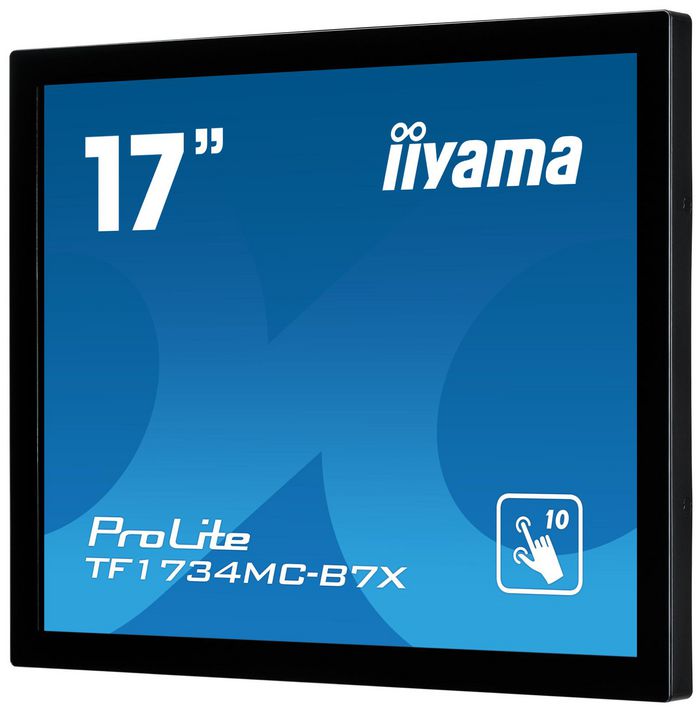 iiyama 17", 1280 x 1024, TN LED, 1000:1, Touch, projective capacitive, VGA, HDMI, DisplayPort, USB, IP65, 369 x 307 x 47.5mm, 3.6kg - W126103745