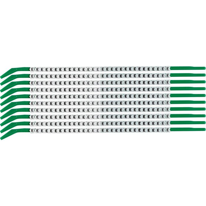 Brady Clip Sleeve Wire Markers Size 09, Nylon, Black on White, 2.50 mm - 3.00 mm - W126057252
