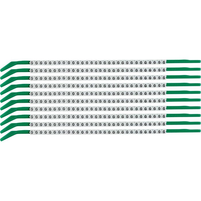 Brady Clip Sleeve Wire Markers Size 09, Nylon, Black on White, 2.50 mm - 3.00 mm - W126057253