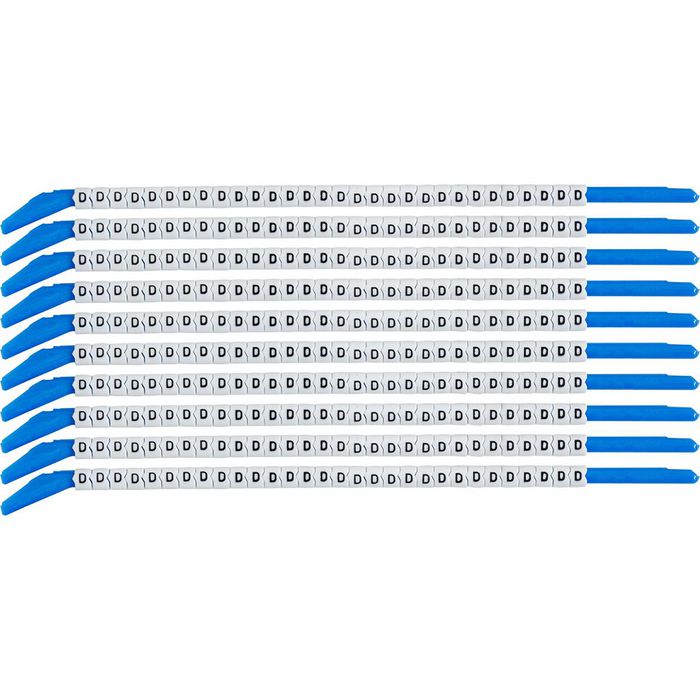 Brady Clip Sleeve Wire Markers Size 13, Nylon, 3.4 - 3.8 mm Diameter Range - W126057537