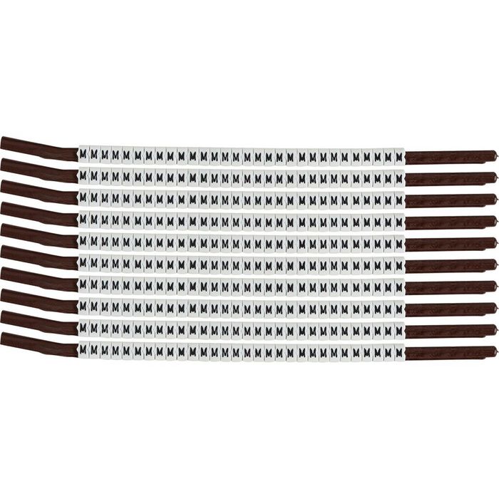 Brady Clip Sleeve Wire Markers Size 13, Nylon, 3.8 - 4.6 mm Diameter Range, Wire Gauge 14 - 12 - W126057716