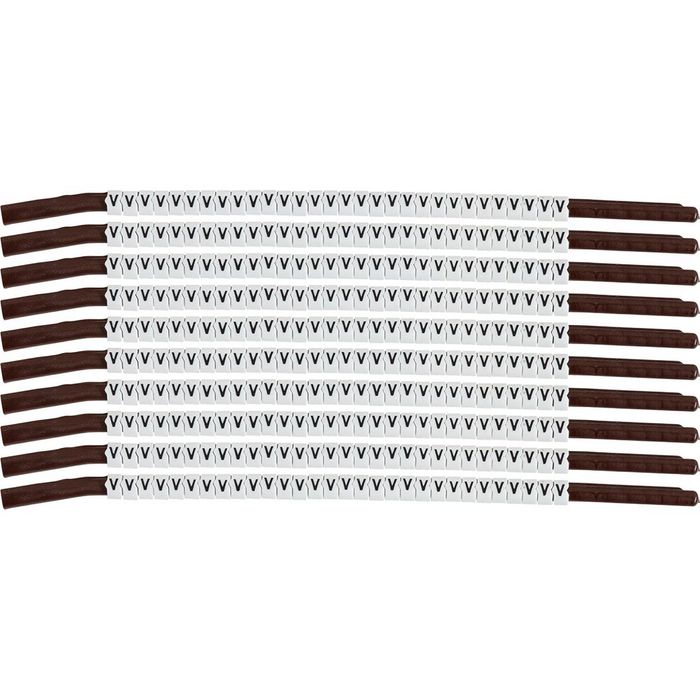Brady Clip Sleeve Wire Markers Size 13, Nylon, 3.8 - 4.6 mm Diameter Range, Wire Gauge 14 - 12 - W126057722